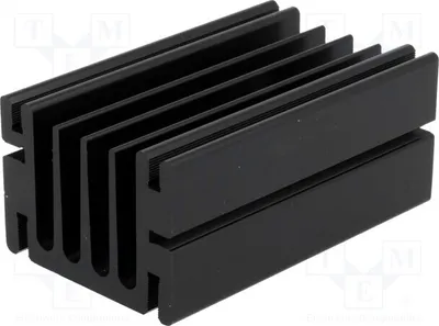 Produktbild von 1x Radiator: geprägt L: 75mm W: 46mm H: 33mm SK68-75SA Kühler  schwarz