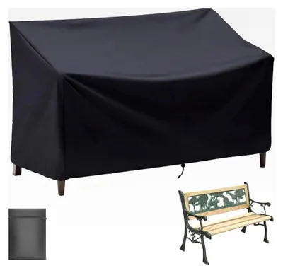 Produktbild von Schutzhülle für Gartenbank - 134x66x89cm Abdeckung für 2-Sitzer Bank, 210D Oxford, wasserdicht, winddicht, UV-beständig