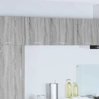 Produktbild von "Schlussverkauf" Hängeschrank Küche - moderne Küchenschrank - 1 pc - Grau Sonoma und Weiß 40x31x40 cm Holzwerkstoff  C10076