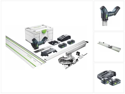Obrázek produktu pro Festool ISC 240 HPC 4,0 EBI-Plus-XL-FS akumulátorová pila na izolaci 18 V 240 mm ( 576572 ) + 2x akumulátor 4,0 Ah + nabíječka + vodicí lišta + systainer ( nástupce 575592 )