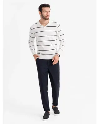 Obrázok produktu pre Ombre Clothing Pánske tričko s dlhým rukávom Kalila biela S