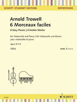 Produktbild von 6 Morceaux faciles op.4,1-6für Violoncello und Klavier