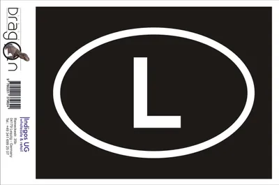 Produktbild von Aufkleber / Autoaufkleber - JDM / Die cut / Auto / OEM - Luxemburg L - 60x110 mm silber - Heckscheibe / Heckscheibenaufkleber