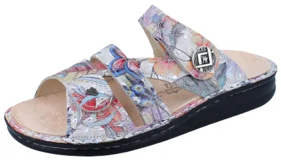 Immagine prodotto di Finn Comfort Agueda, scarpe da donna, mulo comodo, multi, pelle, NUOVO - muli da donna / separatori di punta, multicolore, pelle (irpino)