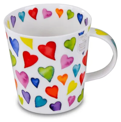 Zdjęcie produktu dla DUNOON Kubek Cairngorm Warm Hearts 0,48 l Porcelana Fine Bone China 480 ml Kubek