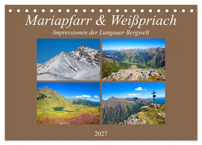 Produktbild von Mariapfarr & Weißpriach (Tischkalender 2027 DIN A5 quer), CALVENDO Monatskalender