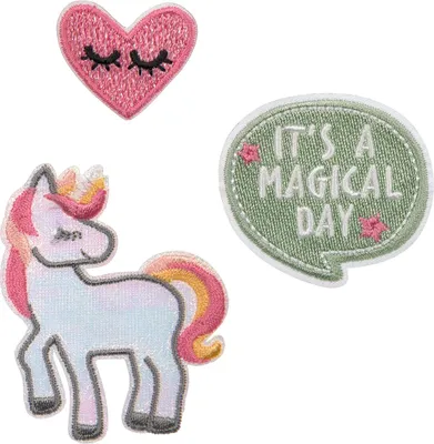 Immagine prodotto di Adesivi in tessuto casual (3 pezzi) - Set scolastico Unique, Stick on Unicorn