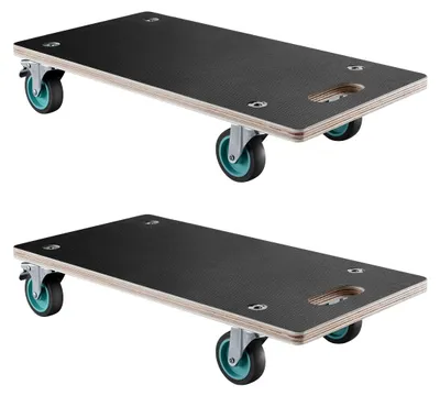 Immagine prodotto di VEVOR trasportatore di mobili, portata 250 kg, trasportatore di mobili rettangolare, adatto per pianoforte, mobili, divano, lavatrice, frigorifero, set di 2, nero