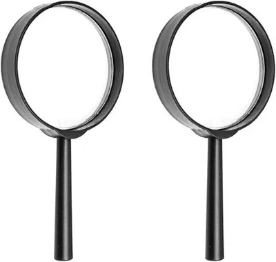 Productafbeelding van Kindervergrootglas met 6 cm objectief - draagbaar en compact - speelgoed voor kinderen, ideaal voor detectives en spionnen