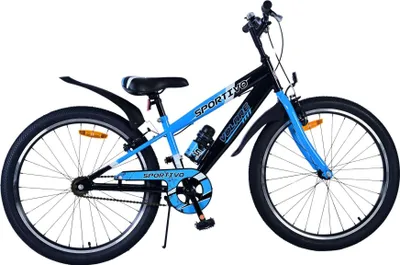 Produktbild von Volare Sportivo Kinderfahrrad - Jungen - 24 Zoll - Schwarz Blau - Zweihandbremsen