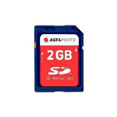 Produktbild von AgfaPhoto 10403P, 2 GB, SD, Klasse 4, 20 MB/s, 10 MB/s, Schwarz