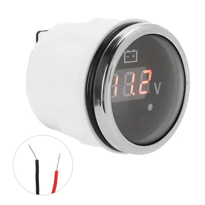 Obrázok produktu pre Napäťový merač, námorný merač napätia, 8-32V displej napätia, LED voltmeter, vodotesný merač automobilov