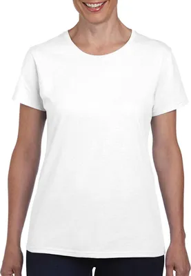 Produktbild von Gildan 5000L | Heavy Baumwolle LadiesŽ T-Shirt - Farbe: White - Größe: XXL