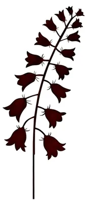 Produktbild von Gartenstecker Glockenblume aus Edelrost, 121 cm, Gartendekoration