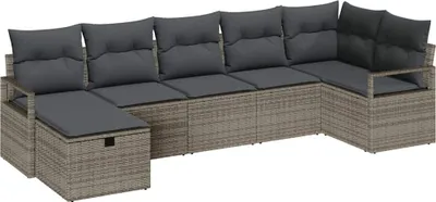 Obrázok produktu pre Sada pohoviek s vankúšom 5 pcs polyratan
