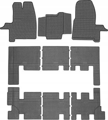 Image de Tapis en caoutchouc pour Ford Transit Custom 2012-2022, 8/9 places, version ET