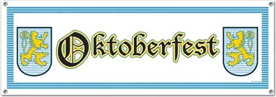 Produktbild von Beistle Bierfest Banner, Party Dekoration für Innen & Außen, 152 x 53 cm