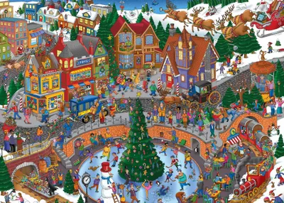 Zdjęcie produktu dla GRAFIKA Puzzle „Świąteczne zamieszanie” – 500 elementów