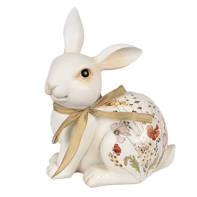 Immagine prodotto di Clayre & Eef figurina coniglio 20 cm in poliresina beige
