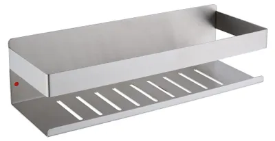 Immagine prodotto di Porta-doccia senza fori - 30 cm - Acciaio inossidabile - Nichel spazzolato
