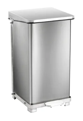 Produktbild von Industrie-Treteimer, Volumen 45 Liter, Edelstahl, BxTxH 360x370x590 mm, Gewicht 8,9 kg