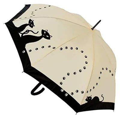 Produktbild von Regenschirm Automatik Schirm - Schwarze Katzen