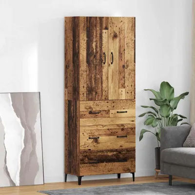 Produktbild von vidaXL Highboard Altholz 69,5 x 34 x 180 cm Holzwerkstoff