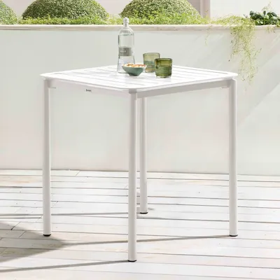 Immagine prodotto di Tavolo da terrazza quadrato (70x70 cm) bianco - Oviala Almada