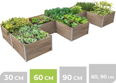 Produktbild von BioGreen 8m² Hochbeet ErnteMAXX E-Form in 3 Höhen und Größen verfügbar
