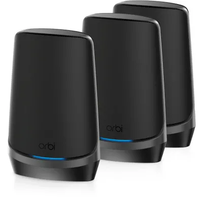 Produktbild von NETGEAR RBKE963B Tabletop-Router Wi-Fi 6 (802.11ax) Quad-Band (2.4 GHz/5 GHz-1/5 GHz-2/6GHz) 10-Gigabit-Ethernet Neuware 19% Mwst.