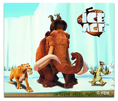 Obrázek produktu pro Ice Age Protagonists - nášivka, nažehlovací, nášivka, nášivky, nášivky, velikost: 7 x 6 cm