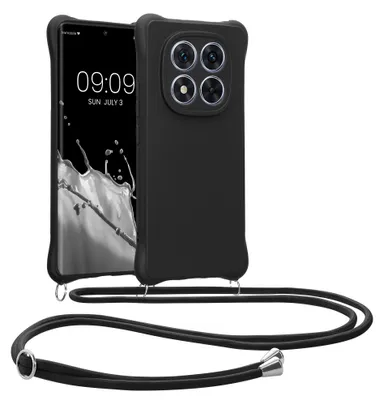 Produktbild von kwmobile Necklace Case kompatibel mit Xiaomi Redmi Note 14 Pro+ 5G / Redmi Note 14 Pro Plus 5G Hülle - Cover mit Kordel zum Umhängen - Silikon