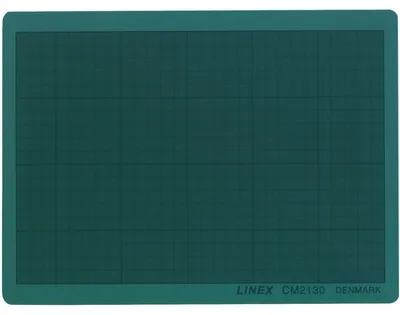 Image de Tapis de découpe A4 (21 x 30 cm), plastique vert, 3 mm