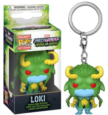 Produktbild von Marvel Monster Hunters Loki Pocket POP Schlüsselanhänger, Sammelfigur