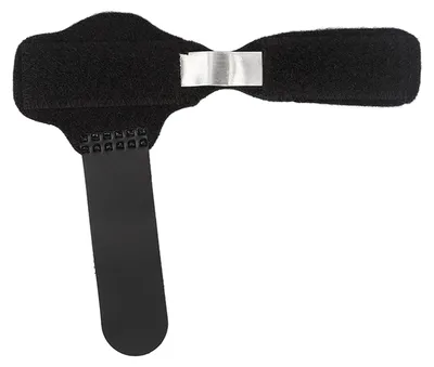 Produktbild von Hammerzehenkorrektur, Krallenfixierung, Aluminiumplattenstabilisator für Kinder und Erwachsene, Schwarz