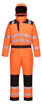 Produktbild von Winter-Overall Pw3 Hochsichtbarkeit Farbe: Orange/Schwarz Größe XXL - Portwest