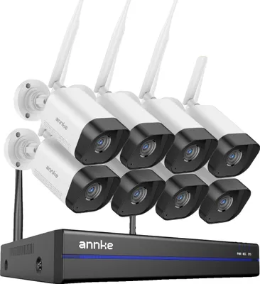 Zdjęcie produktu dla Bezprzewodowy system CCTV, rozdzielczość 1080P, noktowizor, 8 kamer, brak
