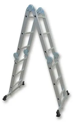 Produktbild von MTF Multifunktionale Klappleiter Arbeitsleiter Haushaltsleiter Gelenkleiter 4x3, bis 150kg