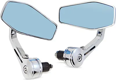 Obrázek produktu pro Zrcátko na konci řídítek # LS3 pro 22mm a 1palcová řídítka chrom DPLT