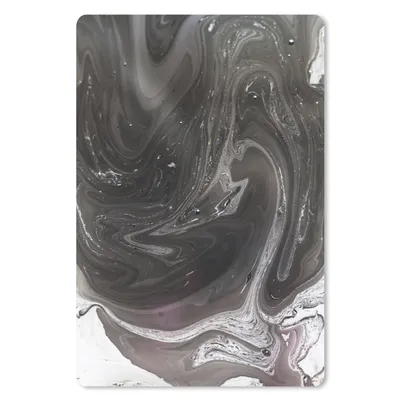 Produktbild von MuchoWow® Mauspad Mousepad Marmor - Grau - Weiß - Schwarz 18x27 cm - Mousepads - Maus Mat - Pad - Mausunterlage