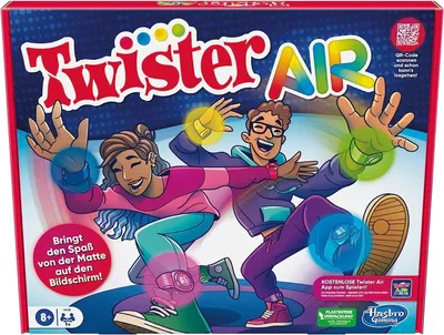Produktbild von Hasbro Twister Air Spiel, AR Twister App Spiel, Bewegungsspiel, ab 8 Jahren