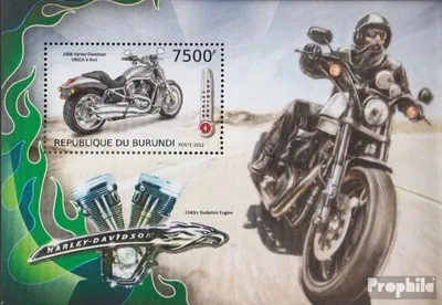 Produktbild von Briefmarken Burundi 2012 Mi Block310 (kompl.Ausg.) postfrisch Harley-Davidson-Motorräder