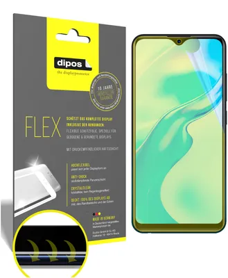 Zdjęcie produktu dla 2x folia ochronna dla Vivo Y3s, 100% pokrycie ekranu, Dipos Flex