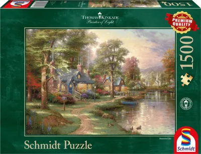 Produktbild von 1500 Teile Schmidt Spiele Puzzle Thomas Kinkade Am See 57452