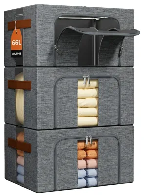 Image de Boîtes de rangement en acier pour vêtements