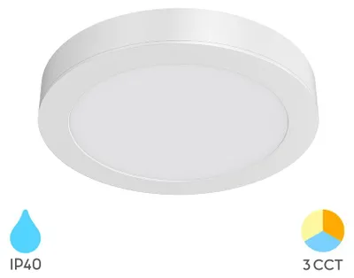 Produktbild von Braytron LED Aufbau Deckenleuchte Deckenlicht Rund 12W 1120LM 3CCT Ø17,2cm Ultra Slim LED Panel
