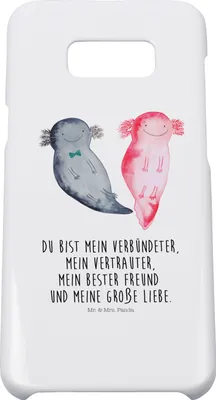 Produktbild von Mr. & Mrs. Panda Samsung Galaxy S8 plus Handyhülle  Axolotl Freundin - Weiß - Geschenk, Lurch, Handy, Case, Axolot, Valentinstag, Hülle, Freund, Cover