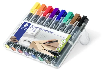 Zdjęcie produktu dla STAEDTLER Marker Lumocolor perm pudełko 8 szt