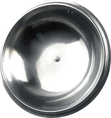 Image de Couverture de poêle en acier inoxydable ronde haute transparente transparente soupe en verre couvercle de la casserole pour le restaurant à domicile 38 cm / 14.96in