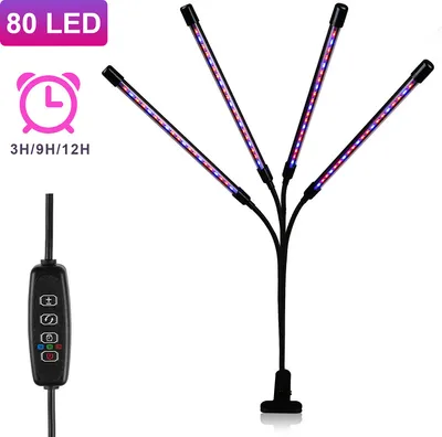 Immagine prodotto di Lampada per piante Jopassy LED Grow Light 40 W - timer automatico 3-6-12 ore